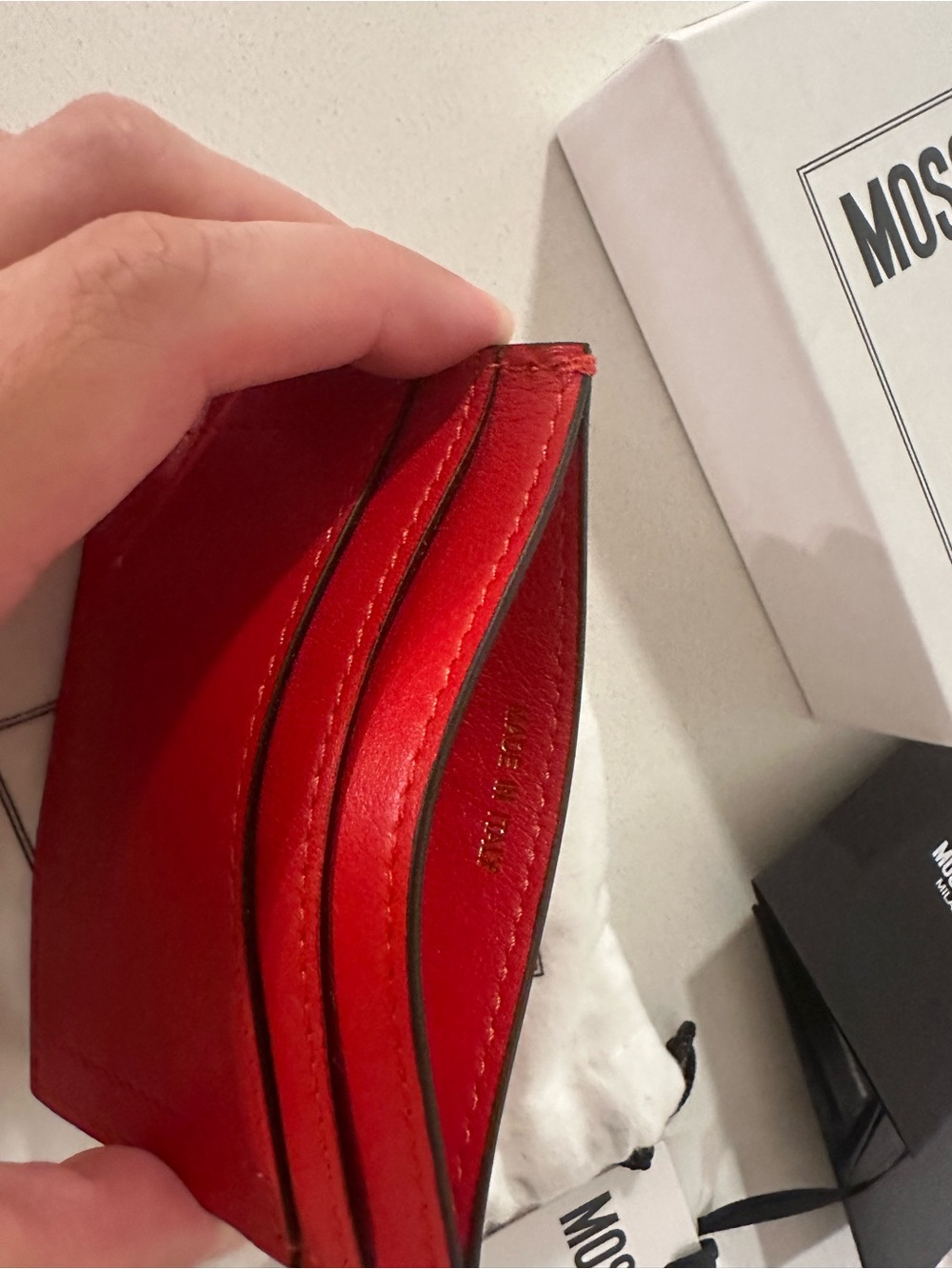 Moschino - red cardholder —new - Picture 3 of 12